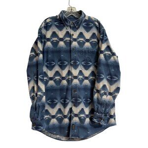John Rich & Bros Woolrich Tribal Inspired Vintage SZ XL‎ Men's Shirt Workwear